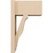Ekena Millwork 7 1/2-in W x 12-in D x 20-in H Funston Block Rough Cedar Woodgrain TimberThane Outlooker, Primed Tan OUTUR075X12X20FST44RCPR - alternate 3